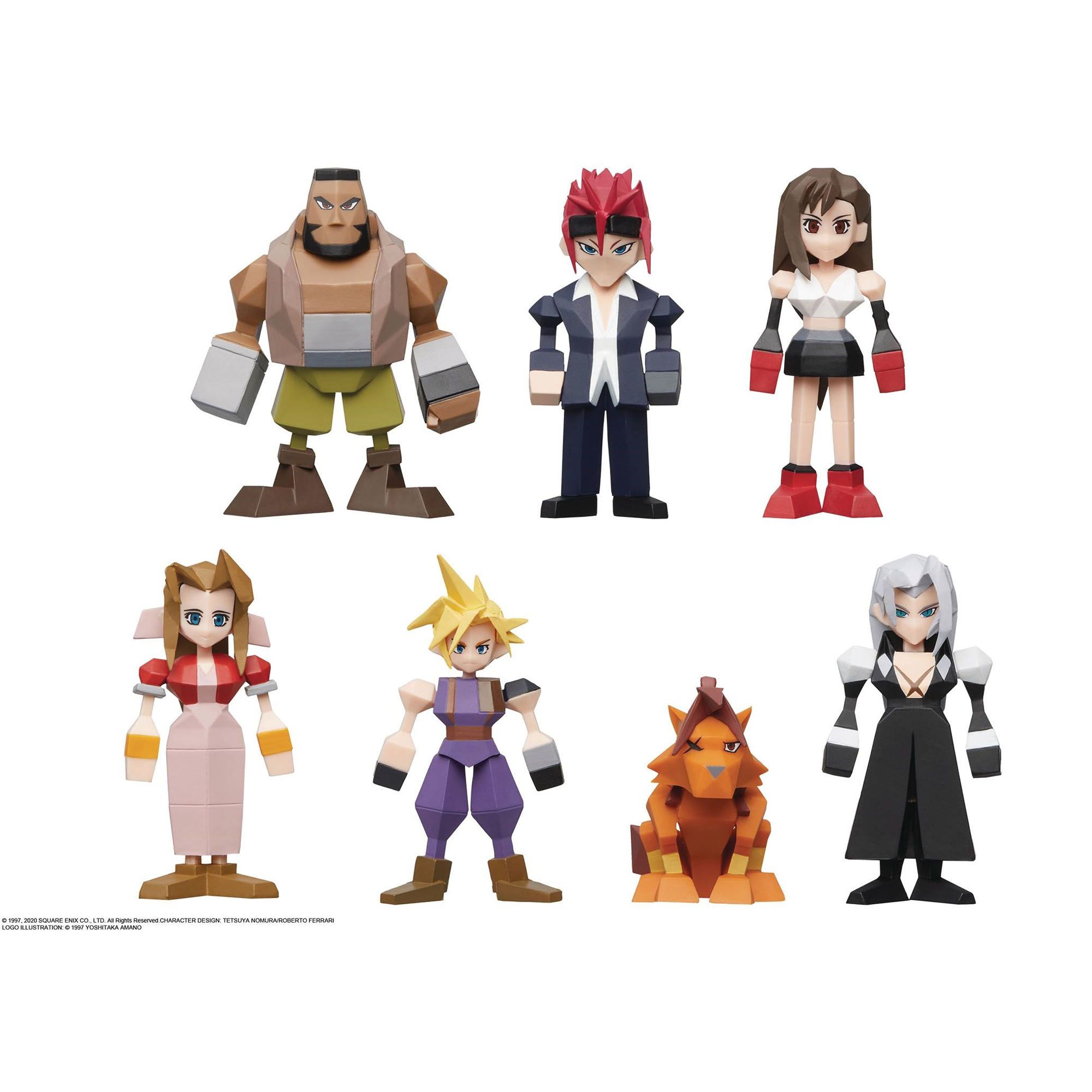 Square Enix - Final Fantasy VII - Polygon Figure Vol 1 - Blind Box of 8 (L3)