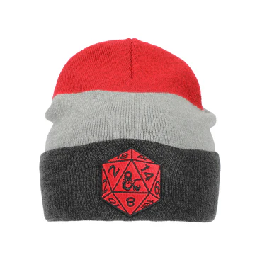 DND - D20 Striped Beanie (D20)