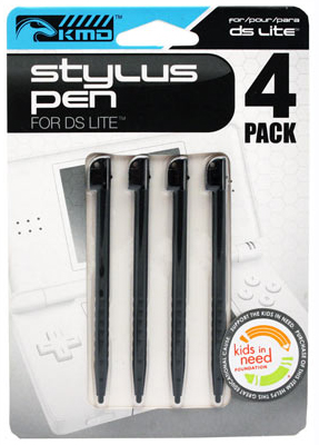 DS Lite Stylus 4 Pack - Black