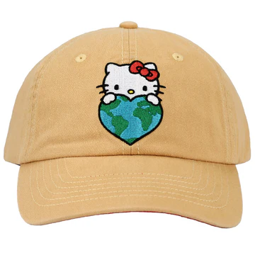 Hello Kitty - Love The World Tan Hat (D19)