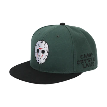 Film - Friday the 13th Jason Mask Embroidered Snapback (D06)