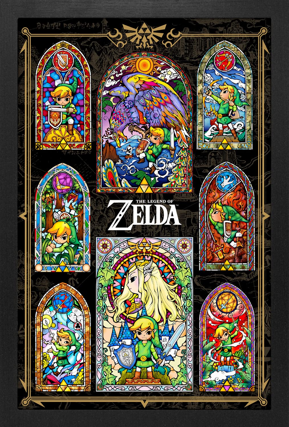 Posters| Zelda - Black Stained Glass (PC1)