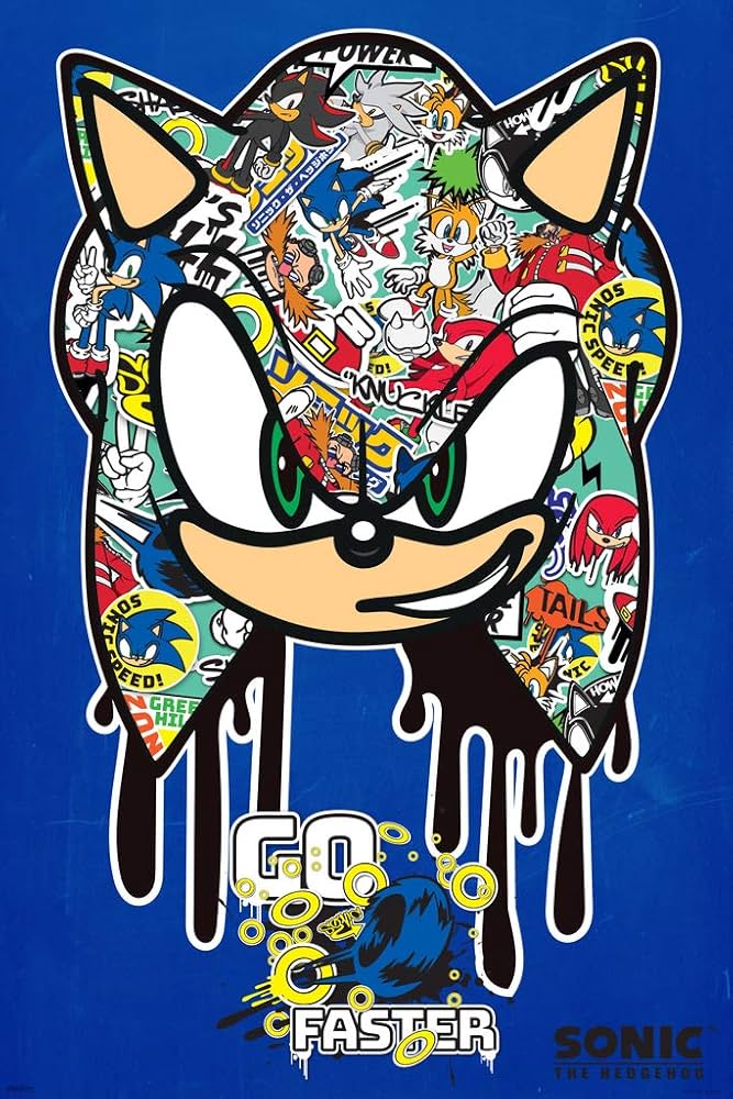 Posters| Sonic the Hedgehog - Go Faster (PA7)