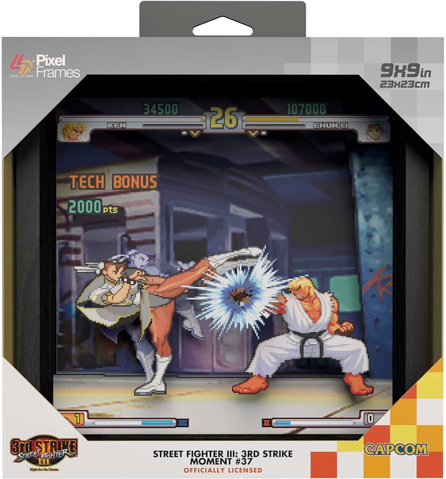 Pixel Frame - Street Fighter 3: Evo Moment #37 - SIGNED BY JUSTIN WONG (13A)