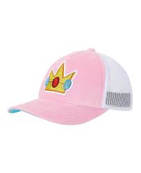 Super Mario Bros - Princess Peach Rhinestone Hat (D10)