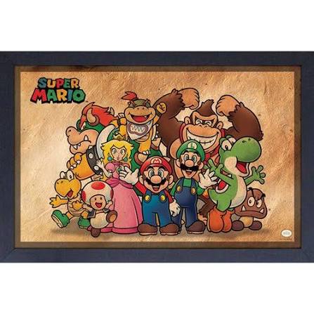 Wall Art| Super Mario Old Paper (Y7)
