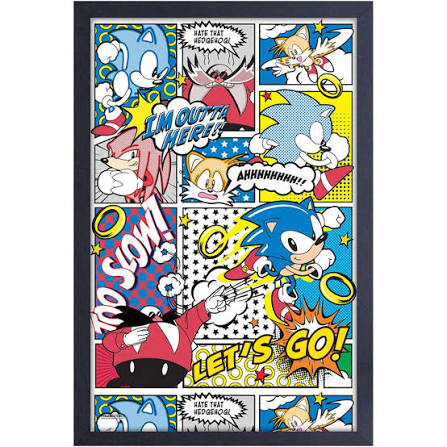 Wall Art| Sonic the Hedgehog - Comic (Y7)