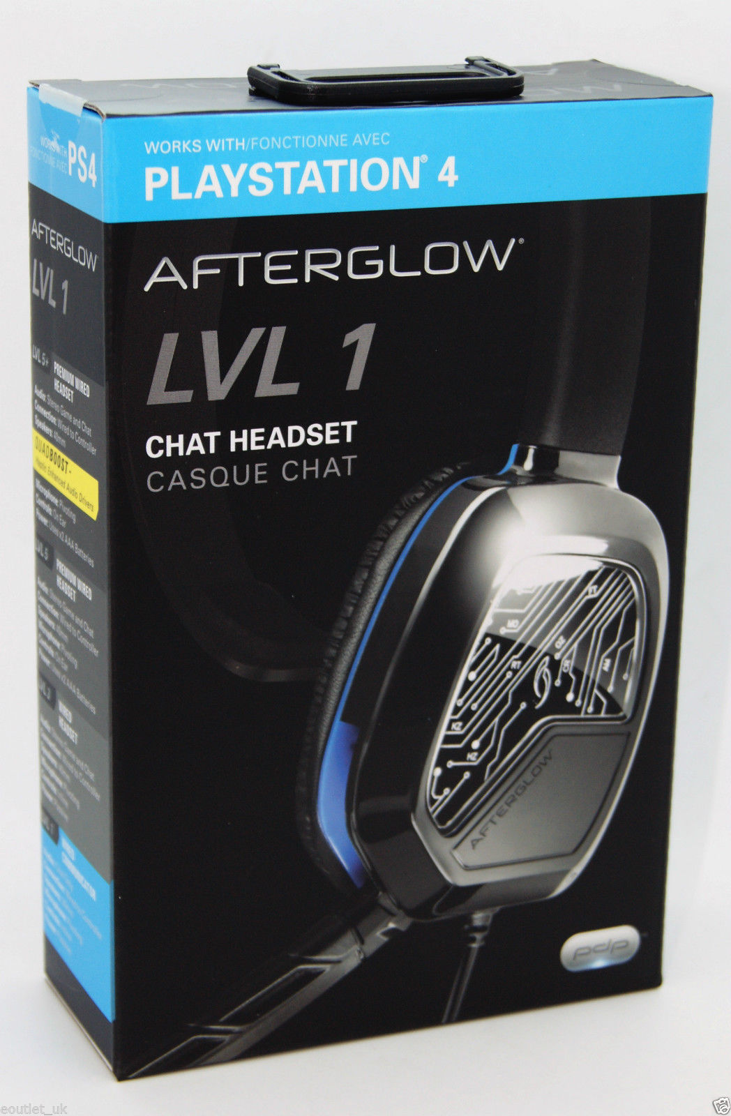 PS4 LVL 1 Chat Headset - Afterglow