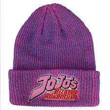JoJo's Bizarre Adventure - Pink Purple Title Beanie (D17)