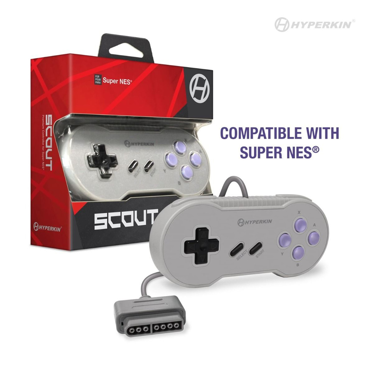 "Scout" Premium Controller for SNES - Gray (W1)