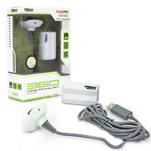 Xbox 360 Charge and Play Kit - White