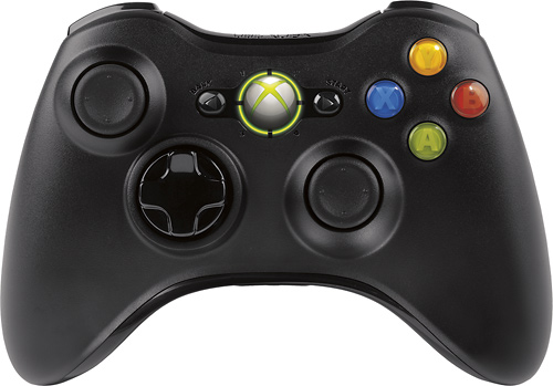 Microsoft Xbox 360 Wireless Controller - (Black)